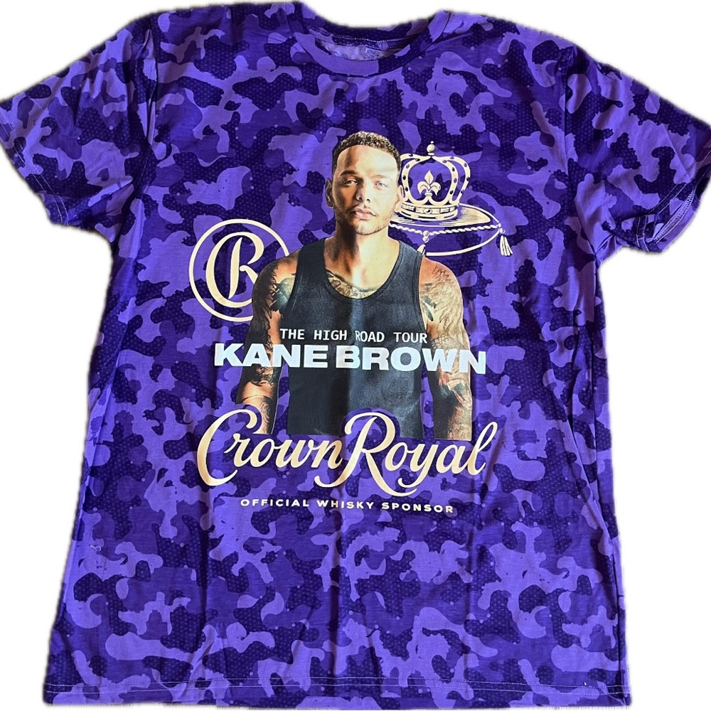 Kane Brown/ Crown Royal The High Road Tour- Men's Short Sleeve Tee. New with tag